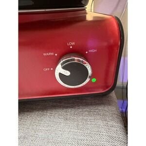 Crock-Pot Hook Up Slow Cooker, Red (Model SCCPMD3-R) - Damaged Knob